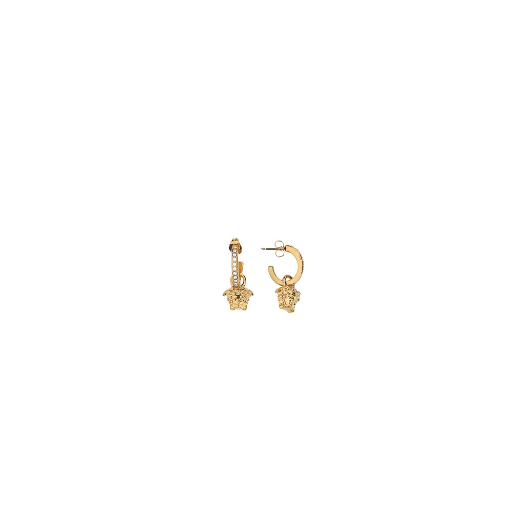 Versace Medusa Drop Earrings in Gold Metal