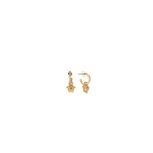Versace Medusa Drop Earrings in Gold Metal