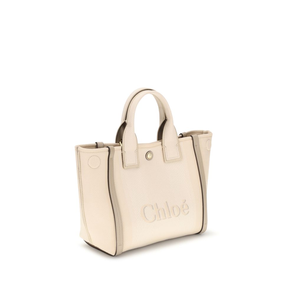 Chloé — Small Carry Tote Bag in Cotton Canvas