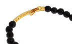 Cross Bracelet – Black Agate