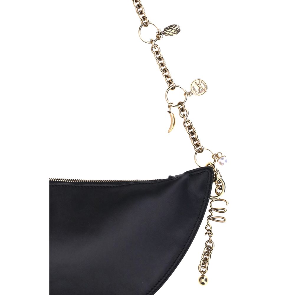 Black Leather Shoulder Bag