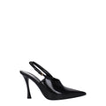 Black Leather Pumps
