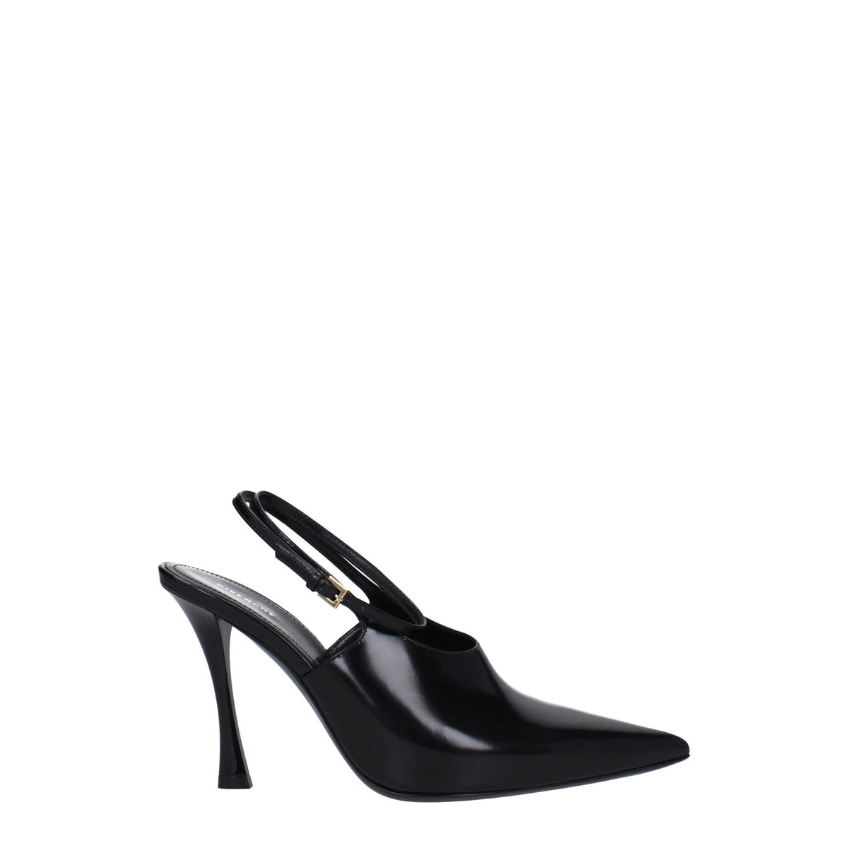 Black Leather Pumps