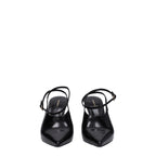 Black Leather Pumps
