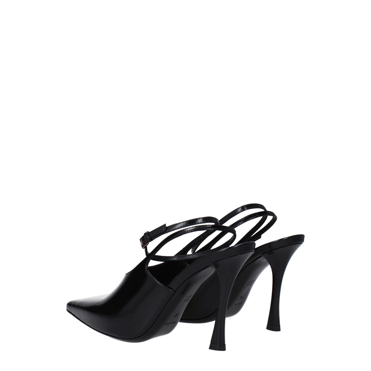 Black Leather Pumps