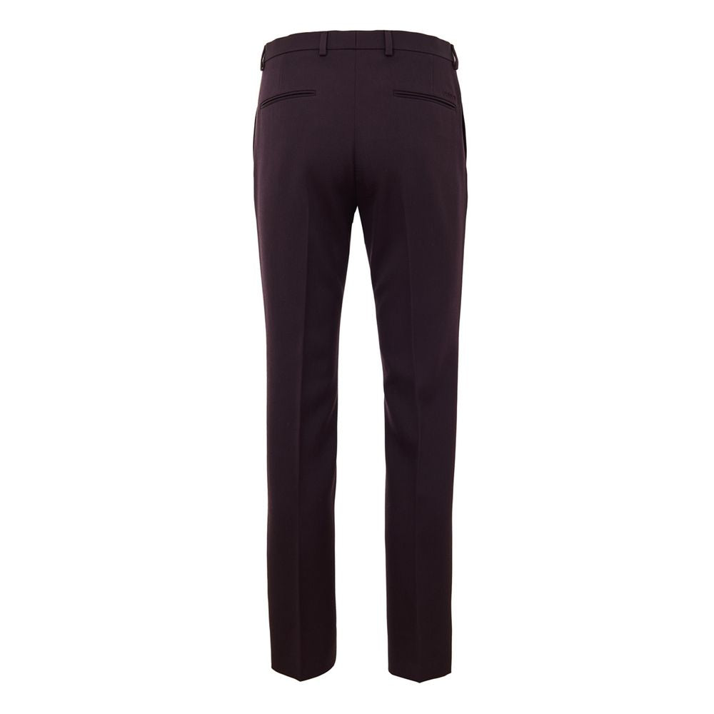 Burgundy Wool Trousers