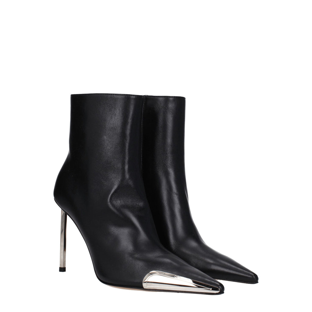 Leather Ankle Boots – Black