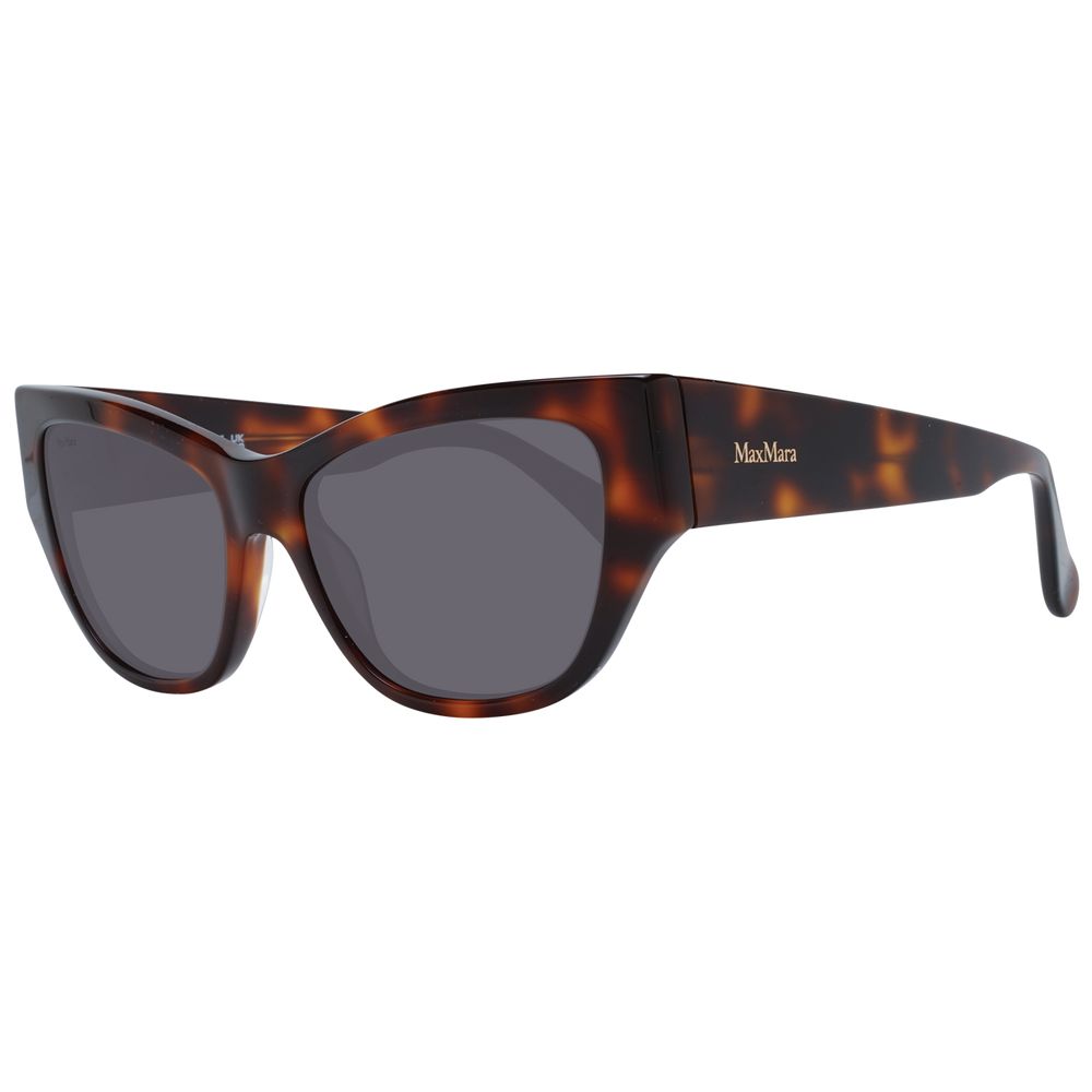 Lunettes de soleil Max Mara en plastique marron