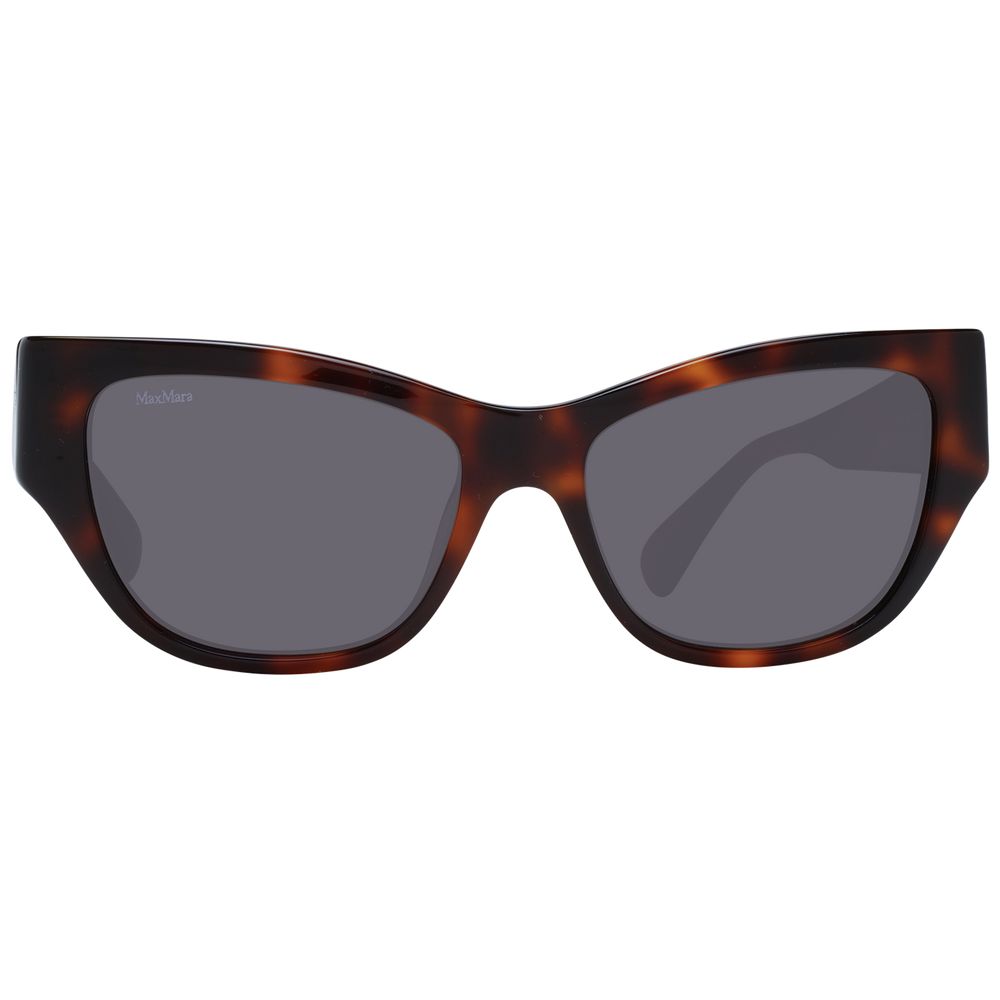 Lunettes de soleil Max Mara en plastique marron