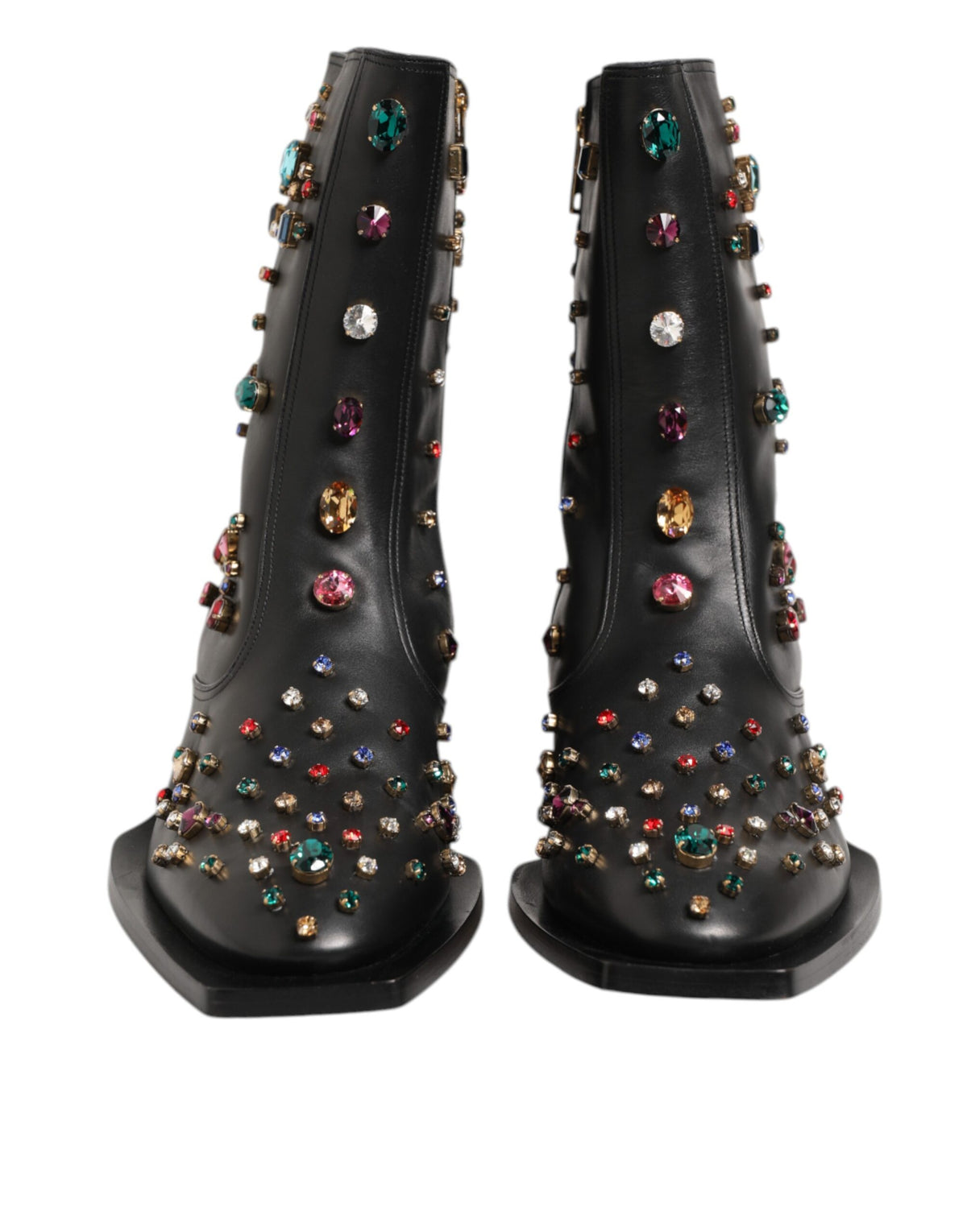 Crystal Ankle Boots – Black