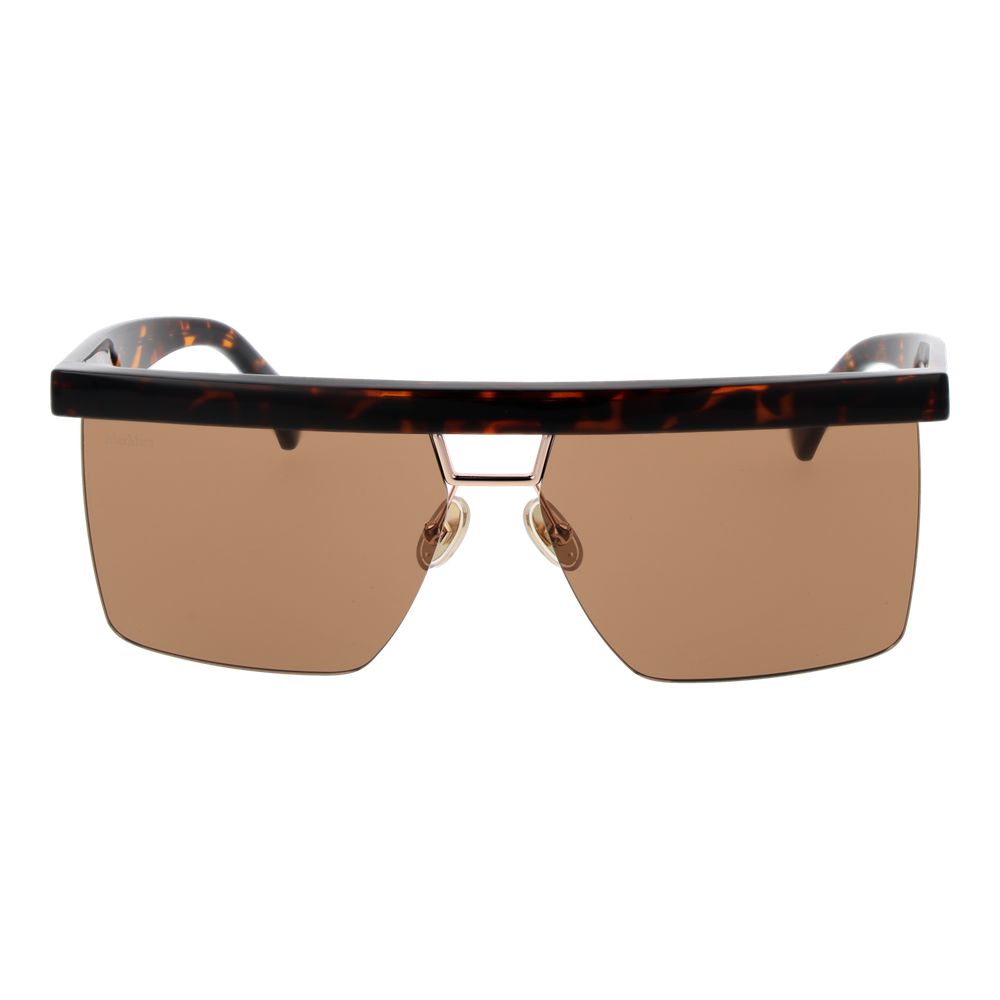 Max Mara Plastic Sunglasses in Brown