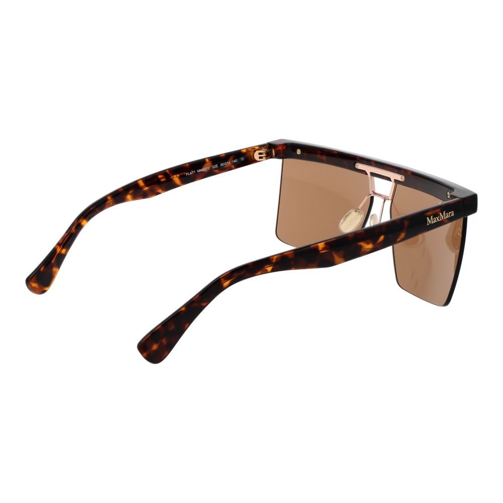 Max Mara Plastic Sunglasses in Brown