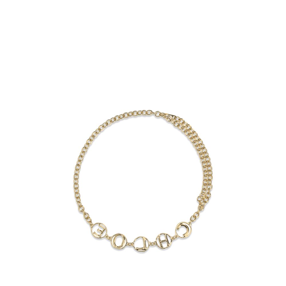 Chloé — Script Jewellery Belt in Gold-Tone Brass