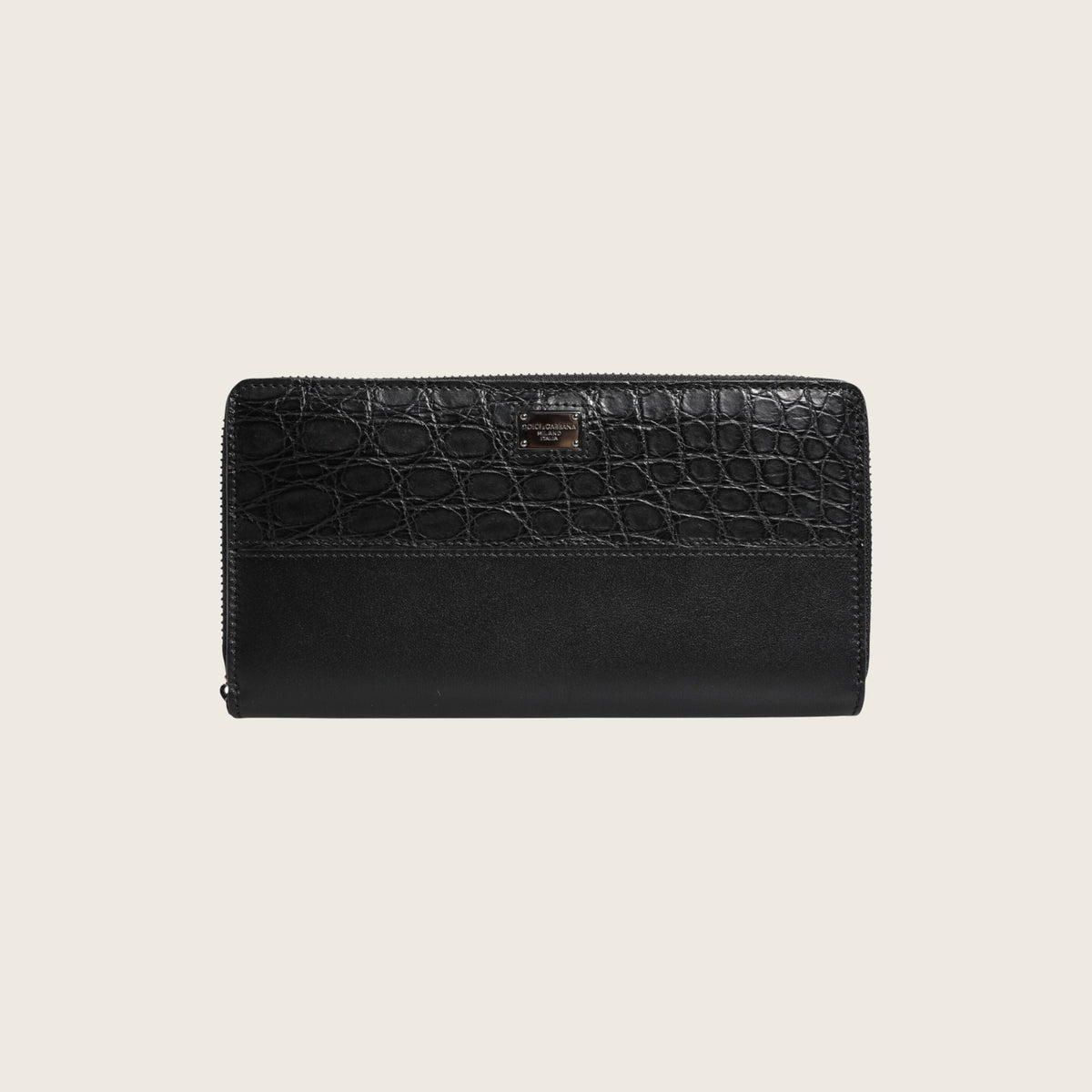 Logo Leather Wallet – Black