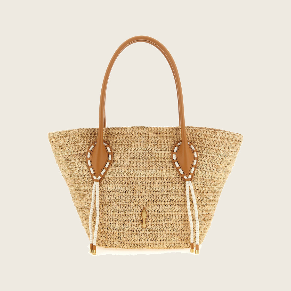 Raffia Tote Bag – Beige