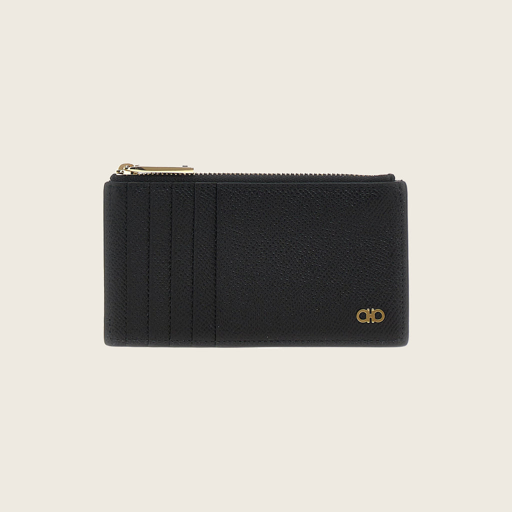 Gancini Card Holder – Black