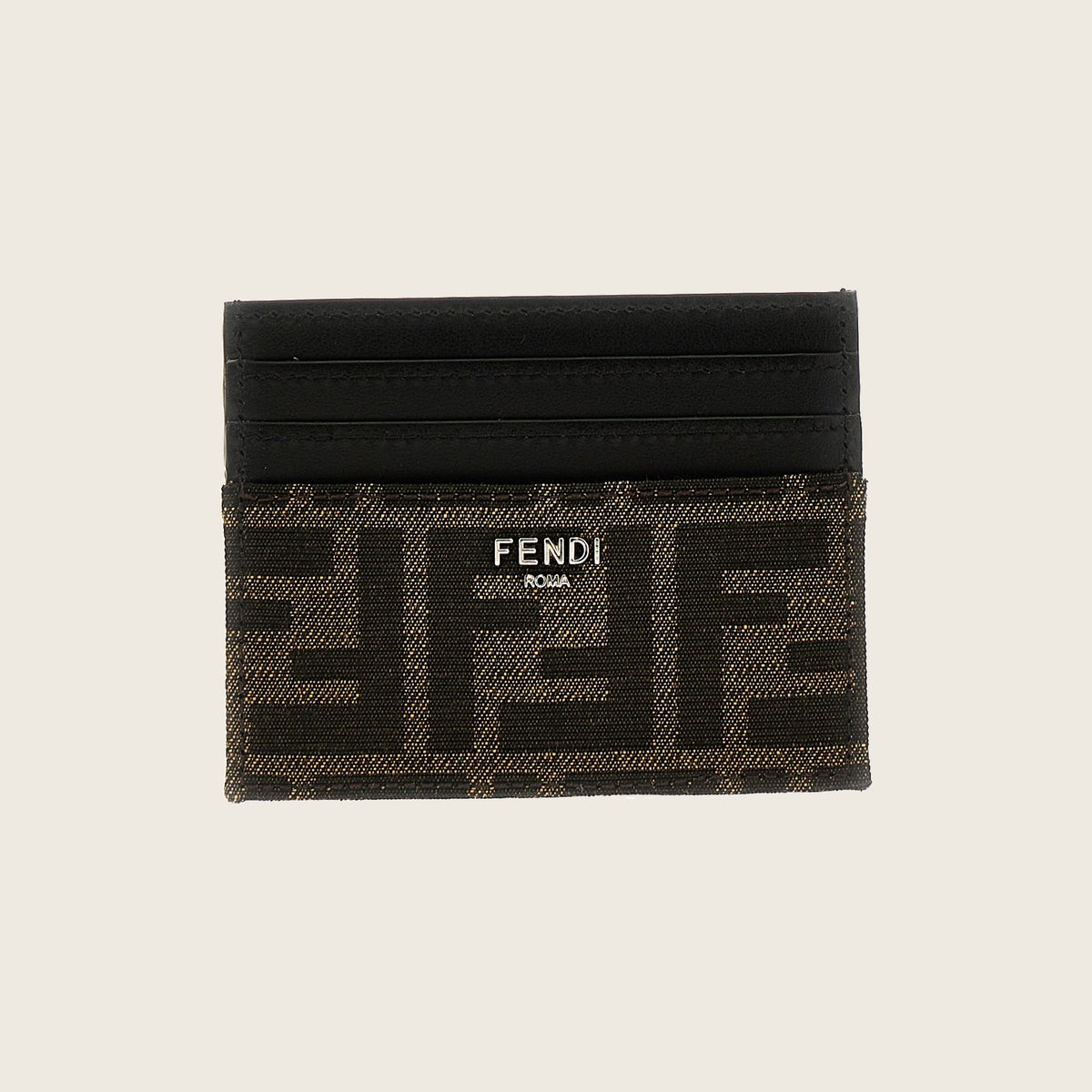 FF Leather Card Holder – Brown