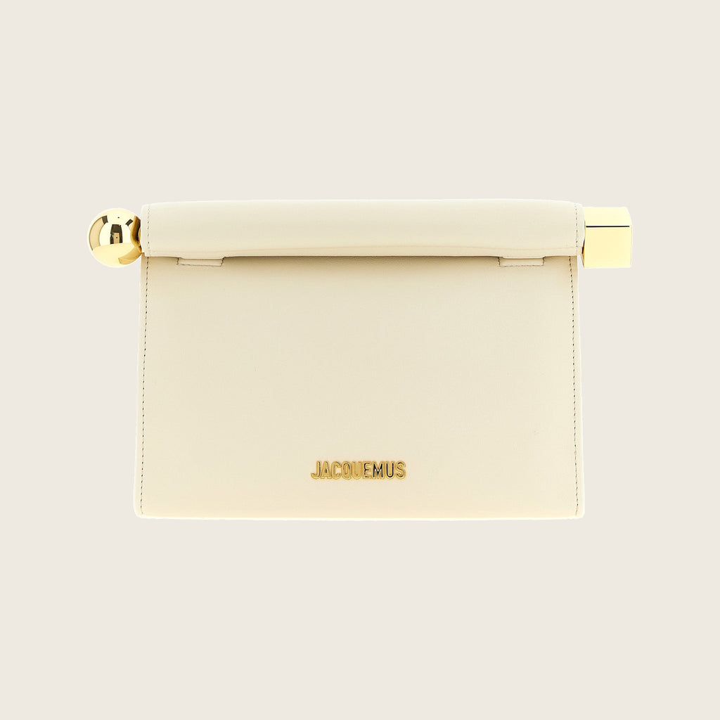 Le Sac Rond Clutch – White