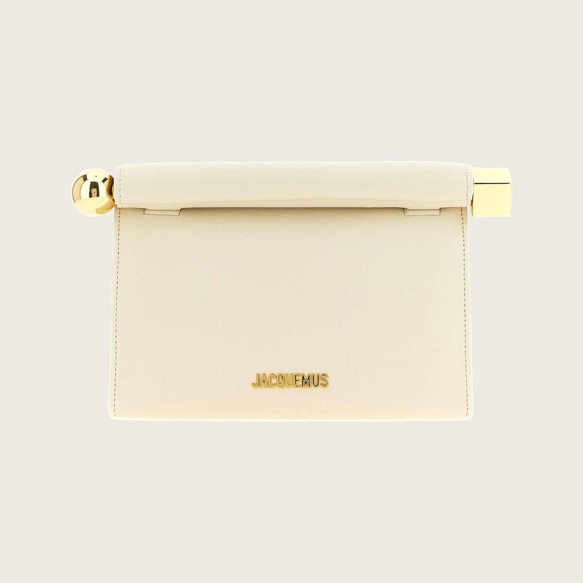 Le Sac Rond Clutch – White