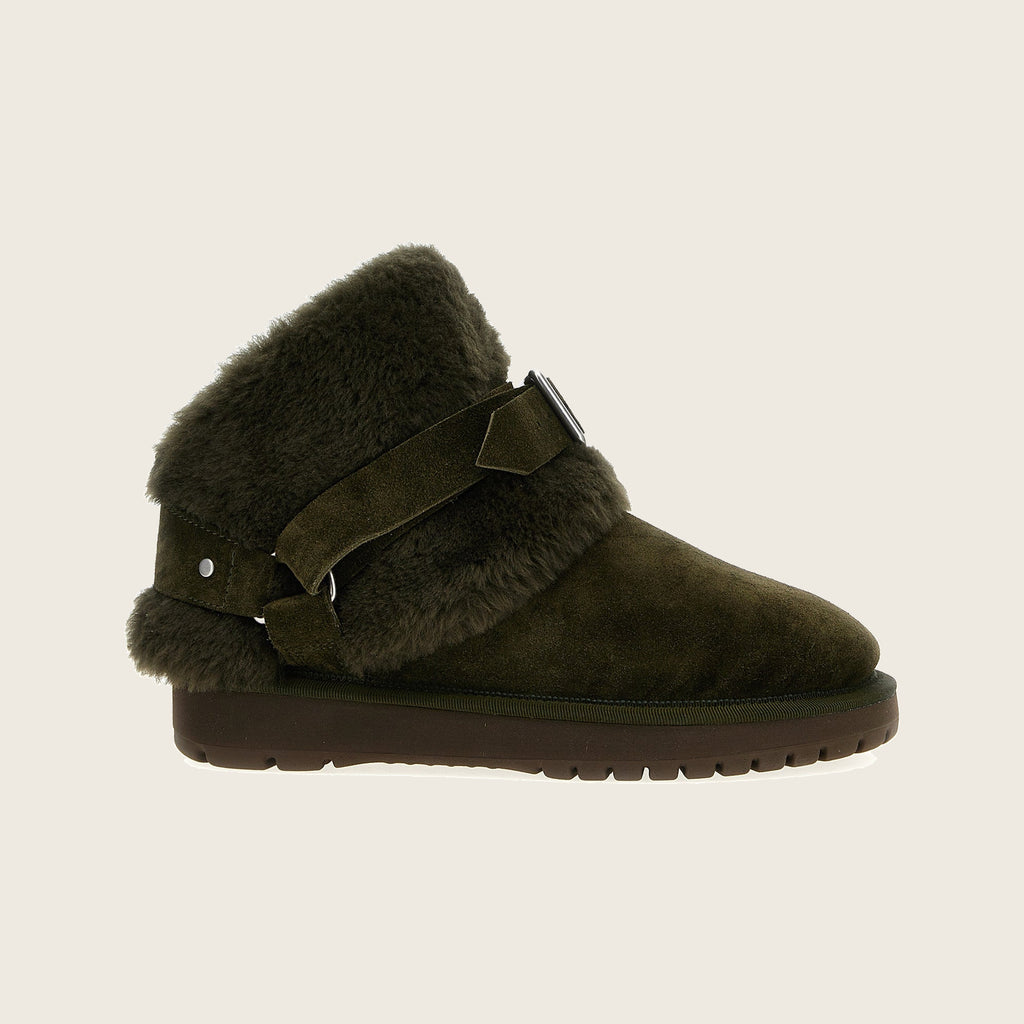 Leather Ankle Boots – Two-Tone
