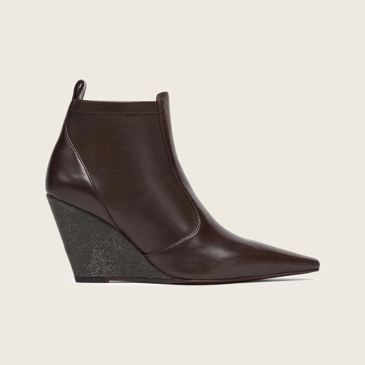 Leather Ankle Boots – Brown