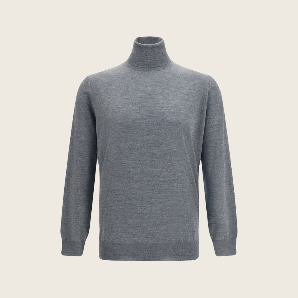 Wool Turtleneck – Grey