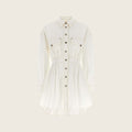 Medusa Cotton Dress – White