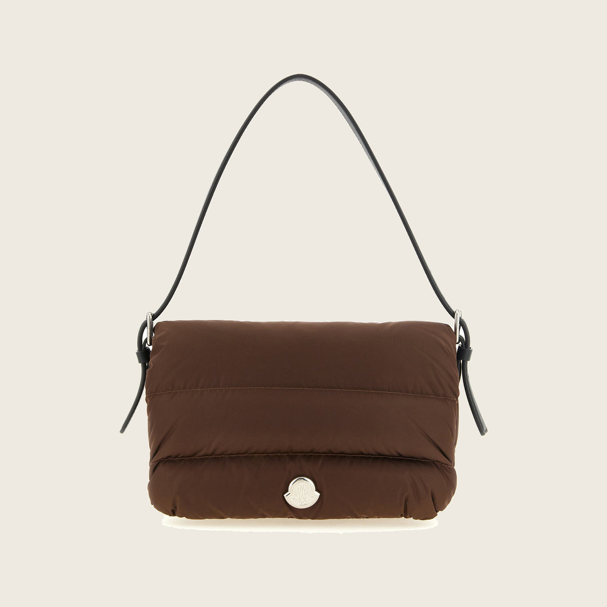 Nylon Shoulder Bag – Brown