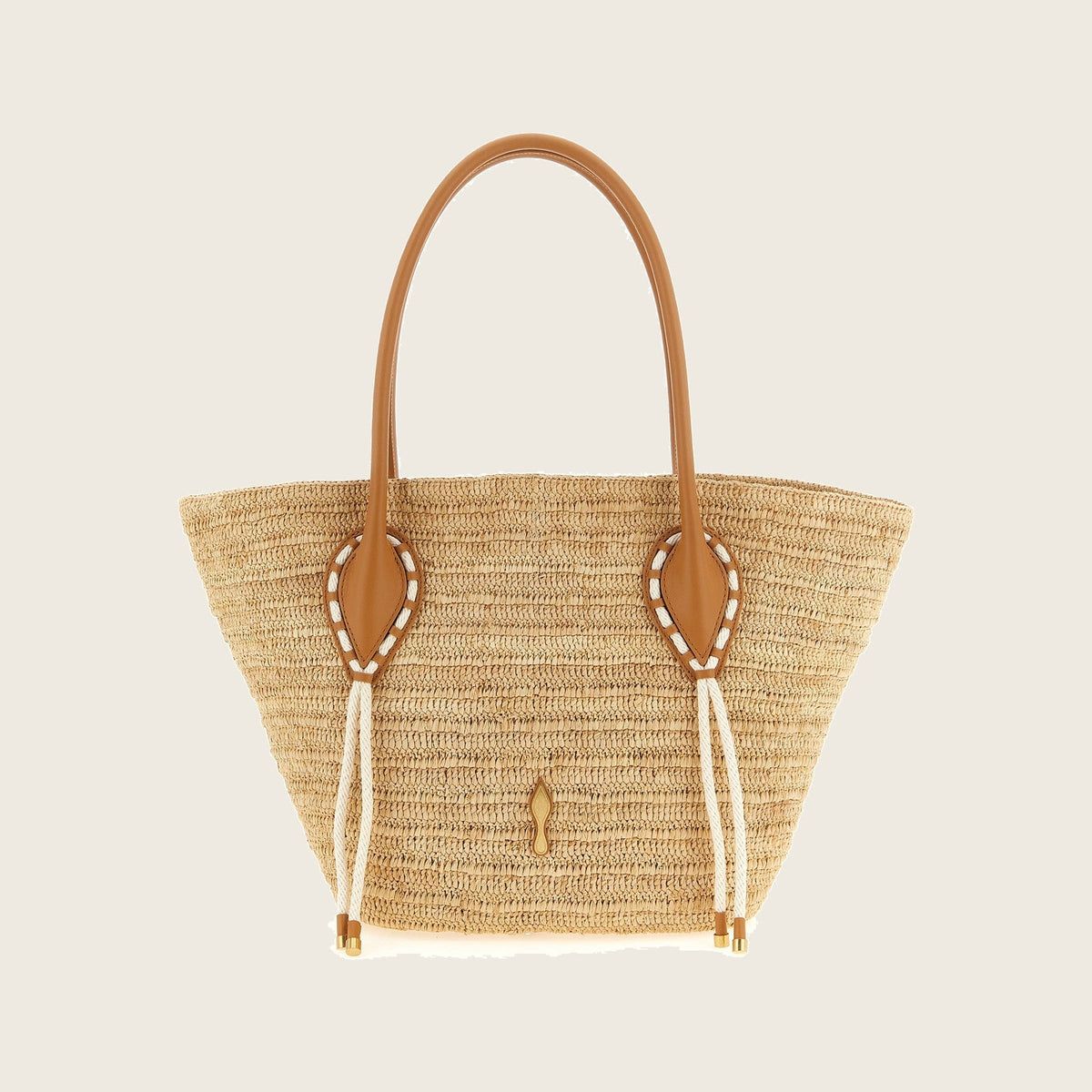 Raffia Tote Bag – Beige