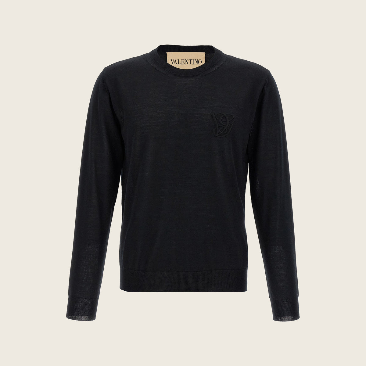 Virgin Wool Cardigan – Black