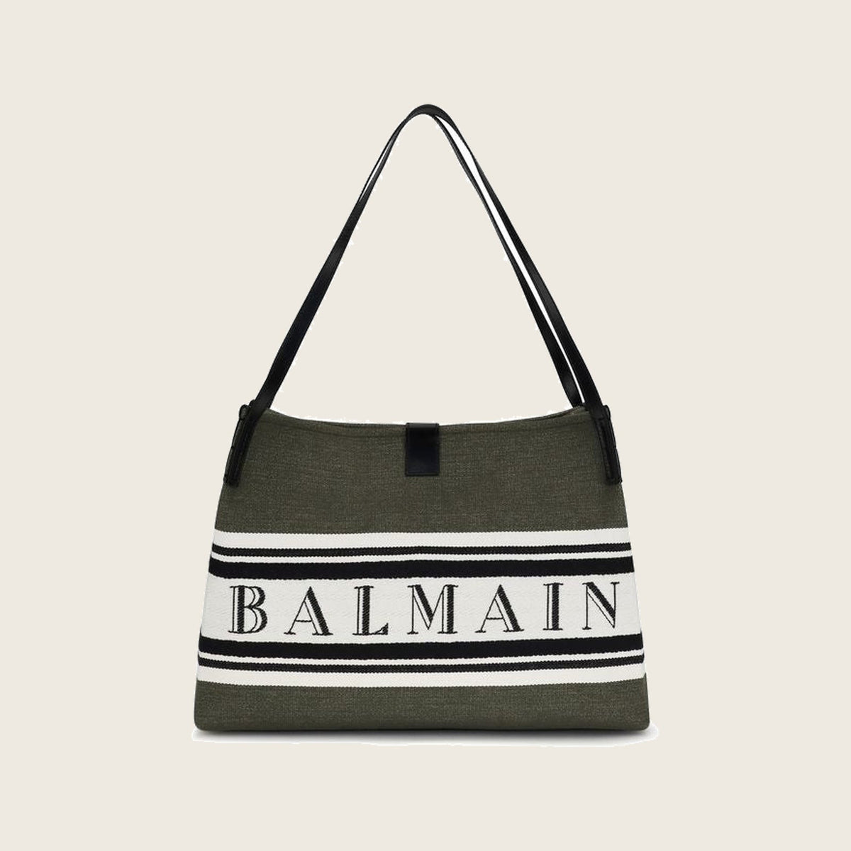 Cotton Shoulder Bag – Black