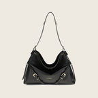 Leather Shoulder Bag – Black
