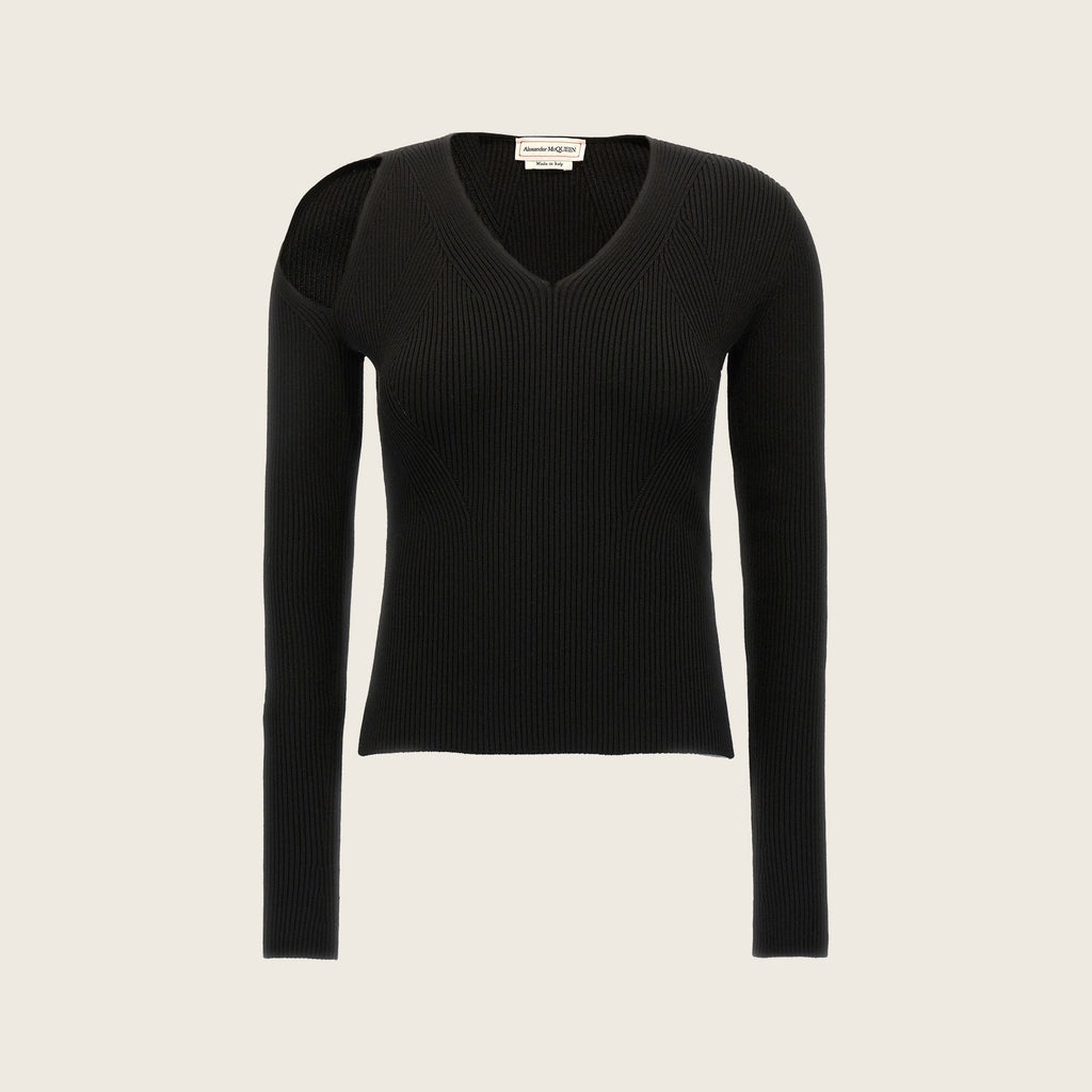 Wool Cardigan – Black