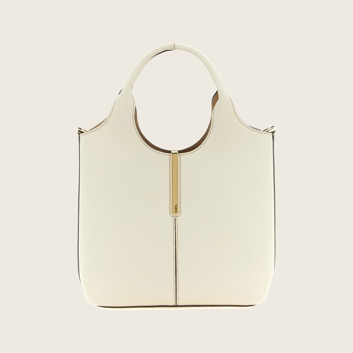 Leather Tote Bag – White