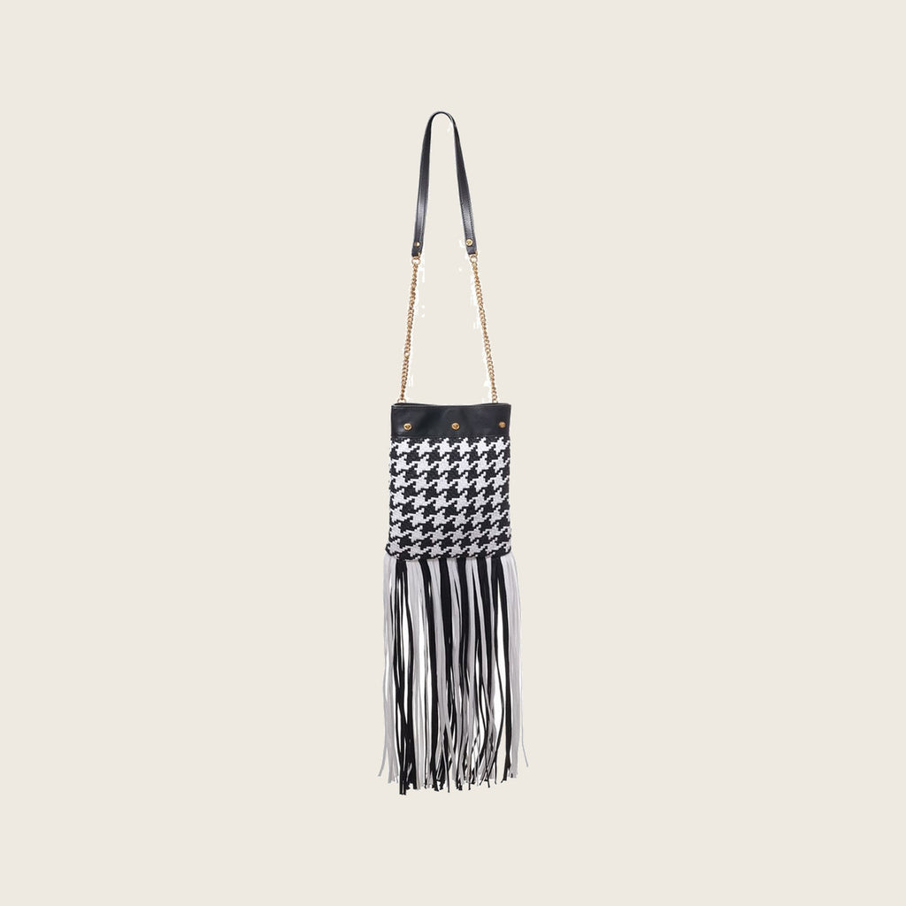 Leather Shoulder Bag – Black