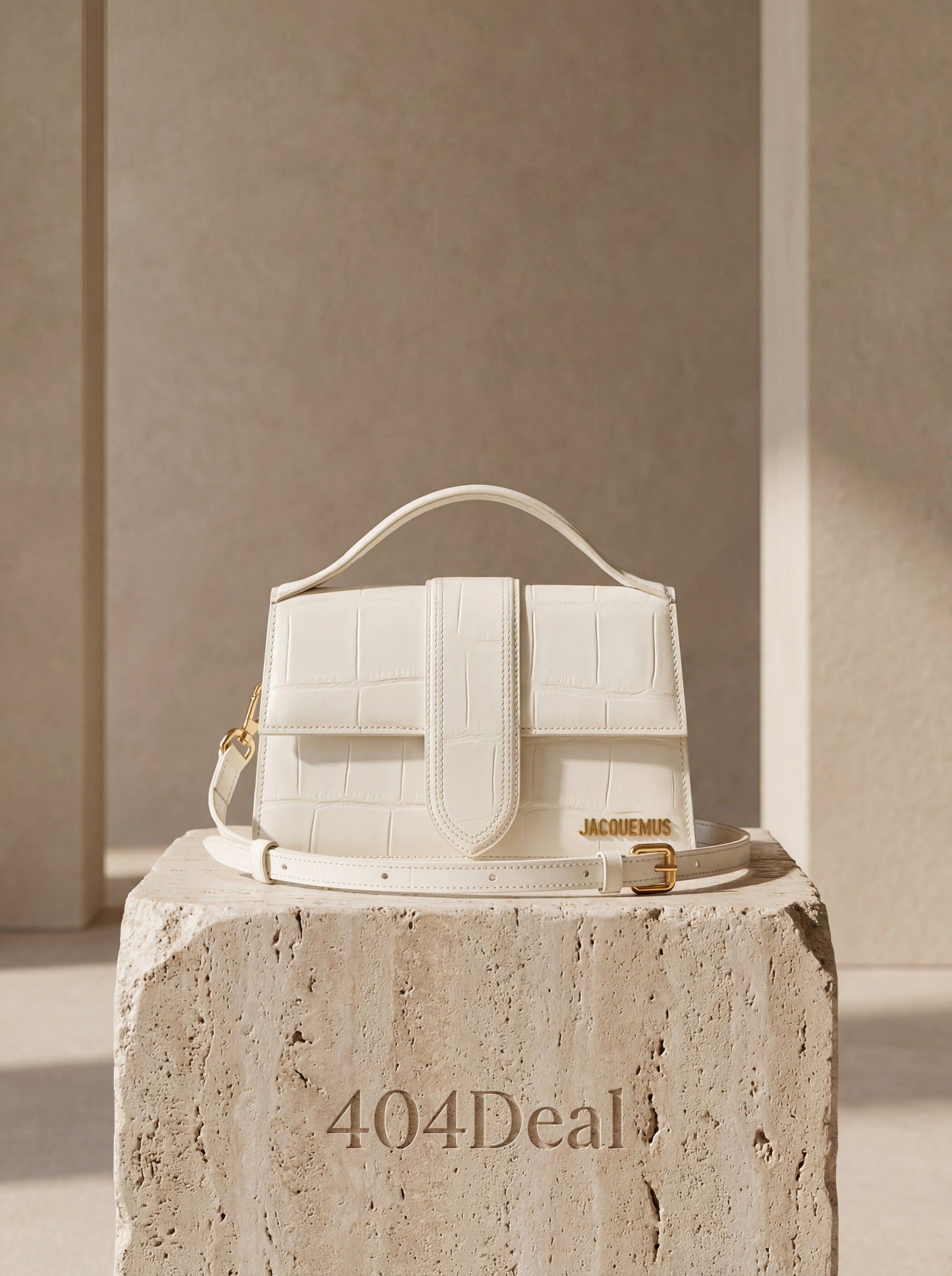 Jacquemus  Le Grand Bambino Croco Leather Handbag