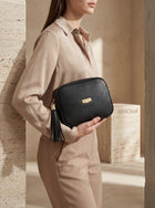 Baldinini Trend  Black Leather Crossbody Bag