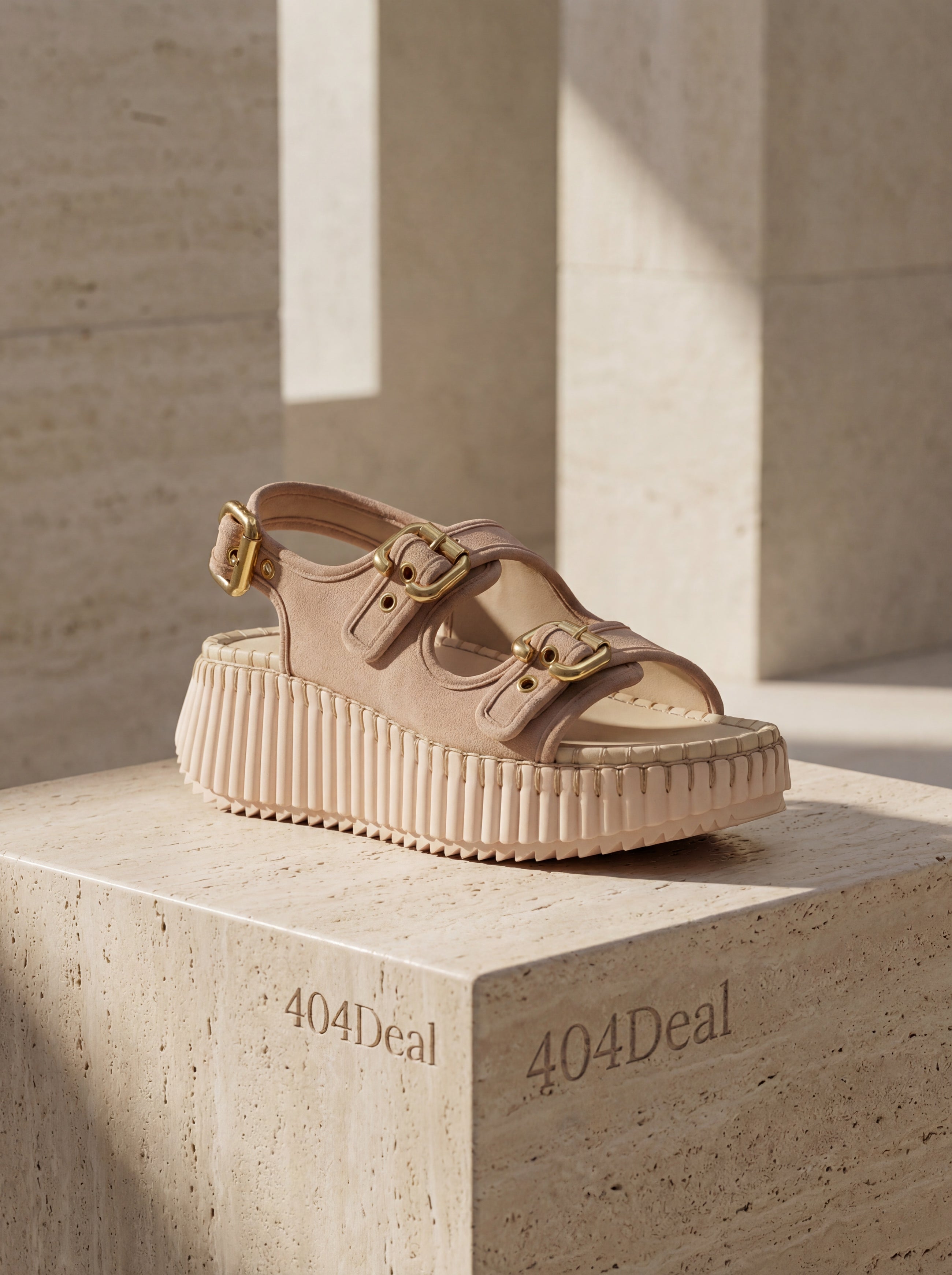 Chloé — Nama Platform Sandals in Calfskin