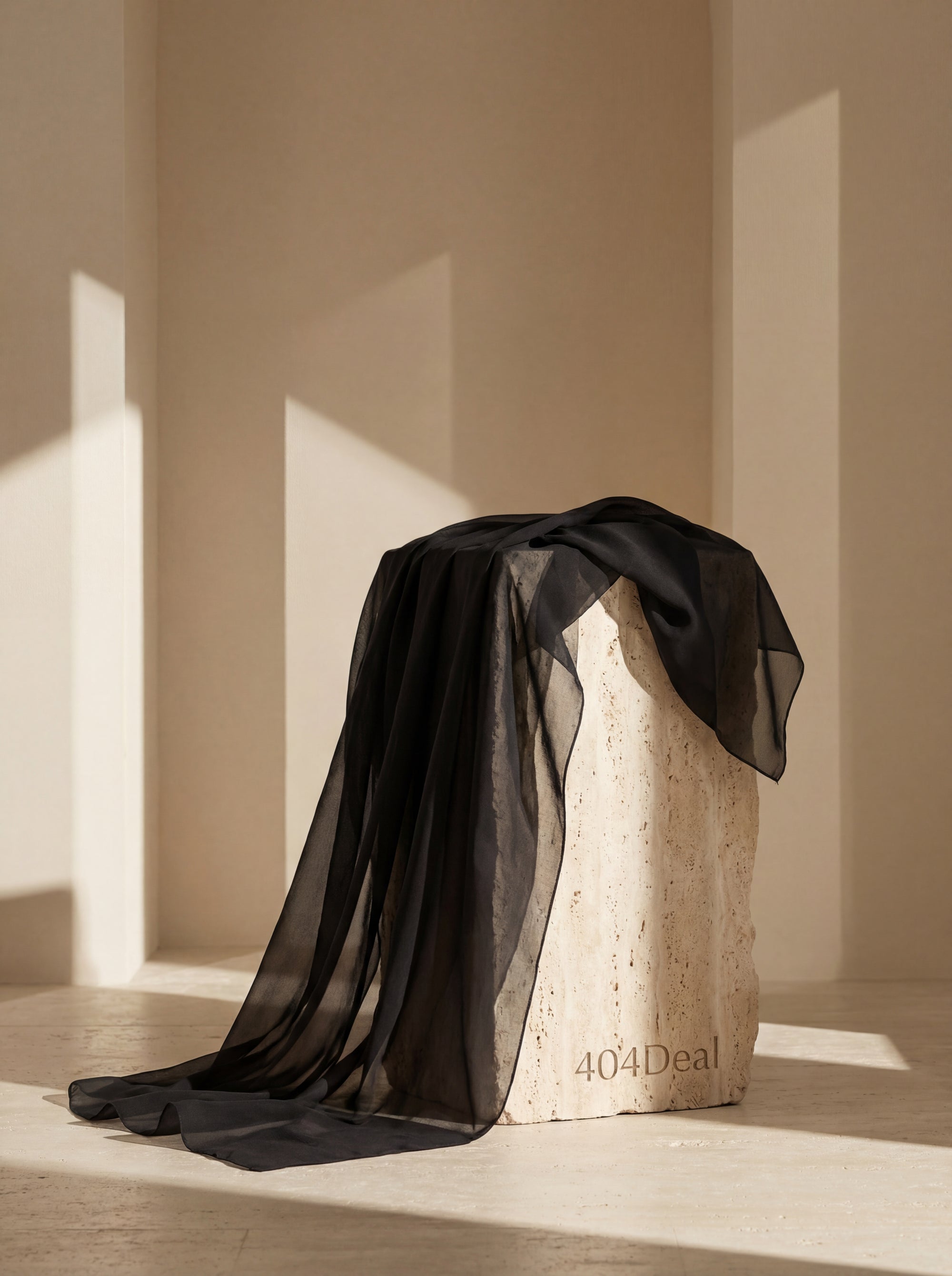 Écharpe/châle en soie noire Dolce & Gabbana, 167 cm x 126 cm