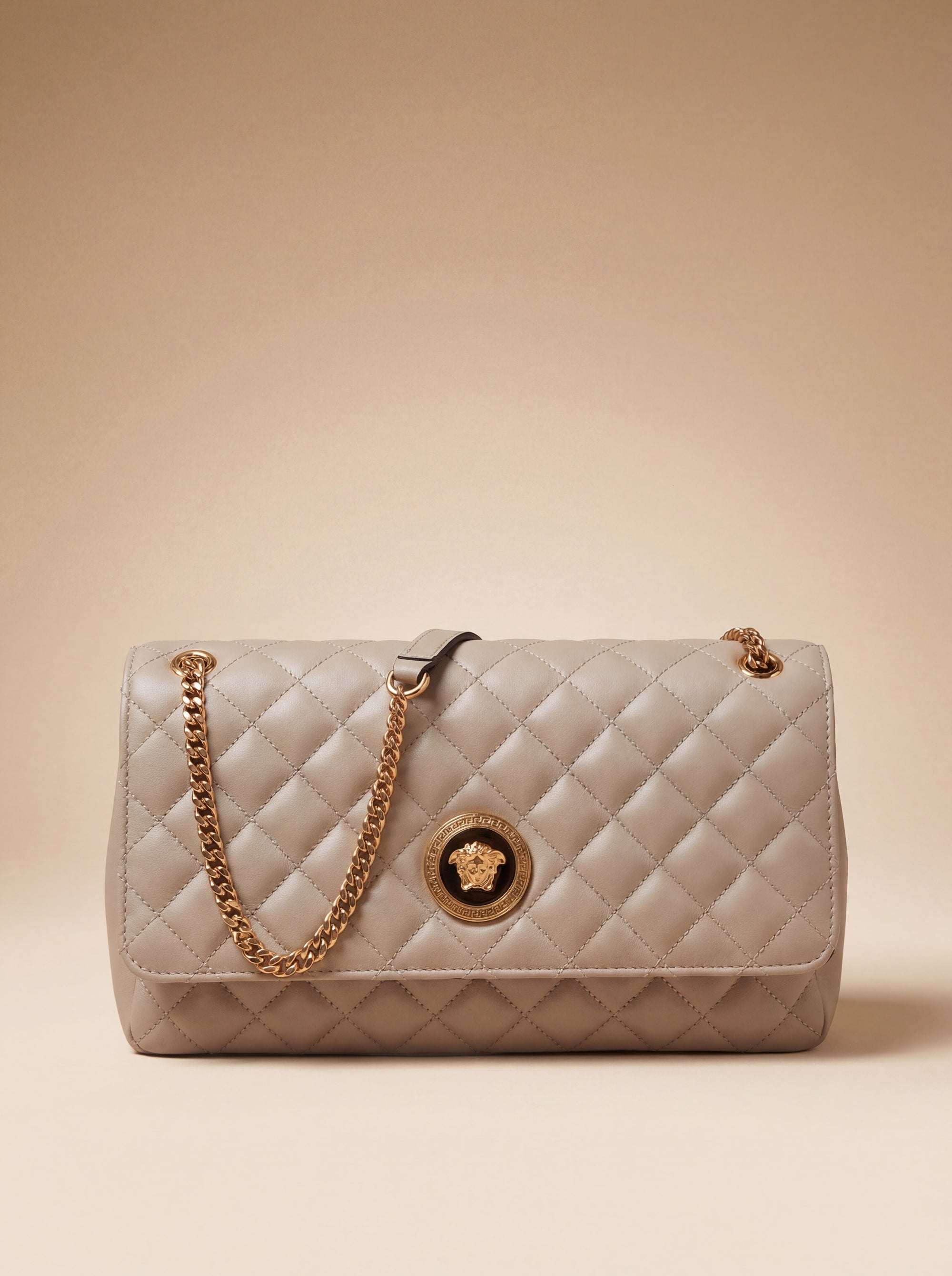 Versace  Quilted Lambskin Shoulder Bag