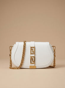 Versace Crossbody Bag in white Leather
