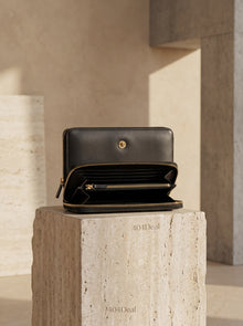 Versace  Medusa Leather Zip Wallet