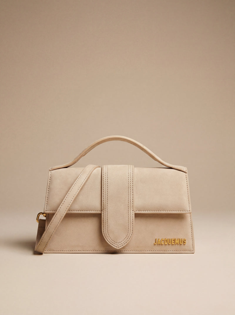 Sac à main Le Grand Bambino en cuir marron minuit