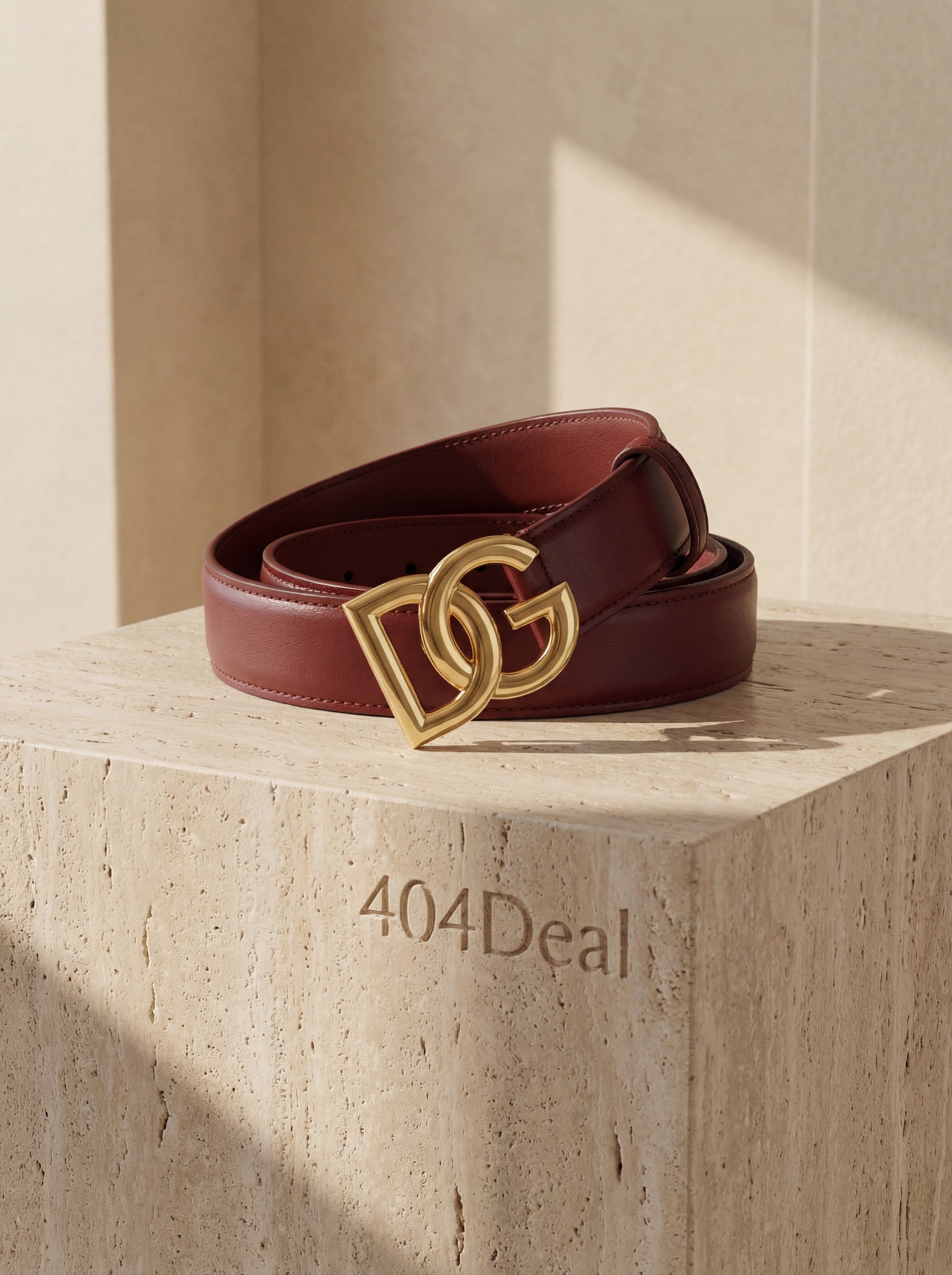 Dolce & Gabbana  Calf Leather Logo Belt