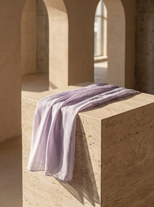 Châle rectangulaire en soie violette Dolce & Gabbana