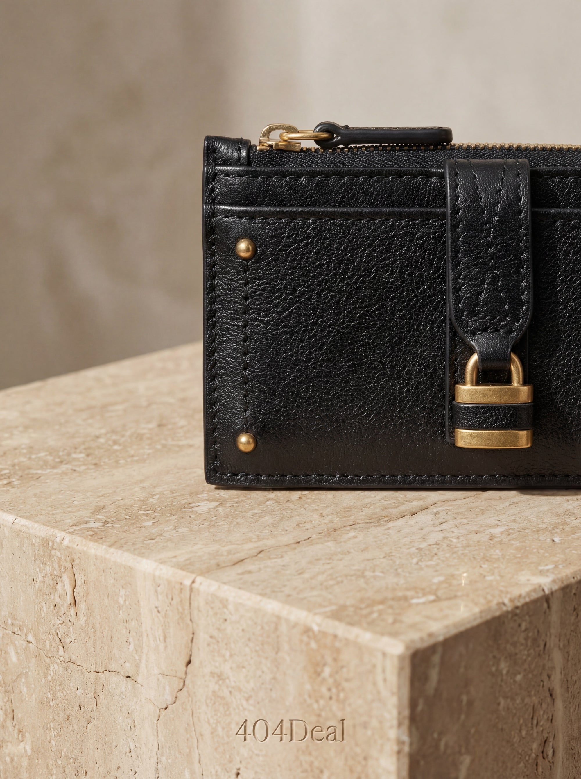 Chloé  Calf Leather Padlock Wallet