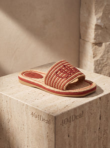 Chloé — Sand Flat Mules in Braided Recycled Rope