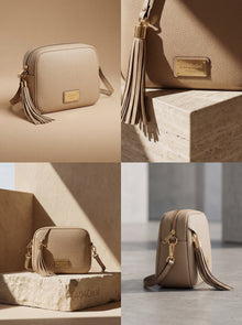 Baldinini Trend — Sac Crossbody Cuir Beige