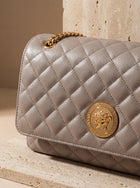 Versace  Quilted Lambskin Shoulder Bag