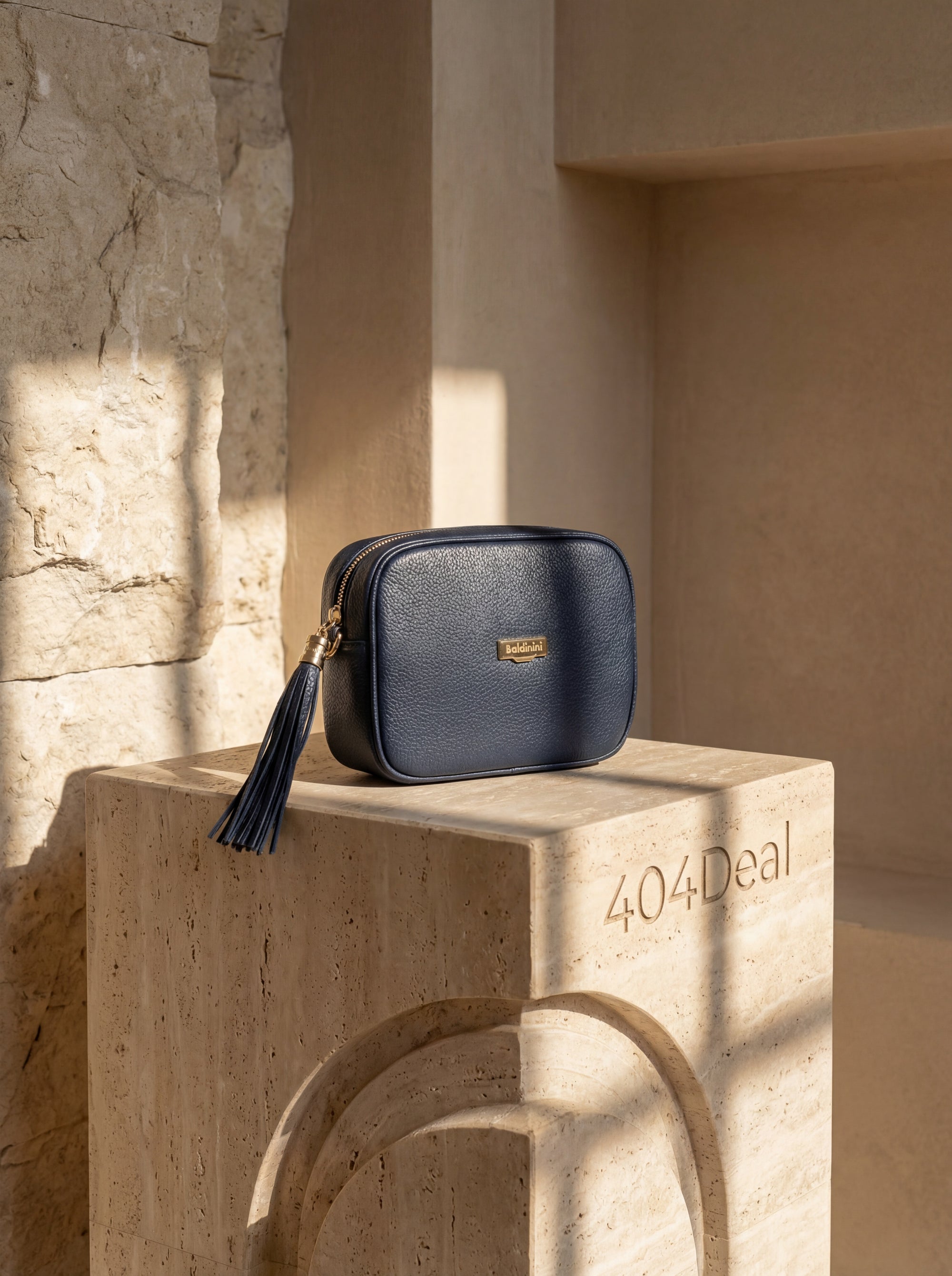 Baldinini Trend — Navy Leather Crossbody Bag